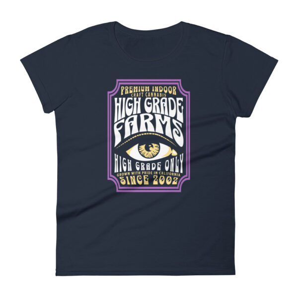 High Grade Farms Psychedelic Eye Women's T-Shirt - Image 3